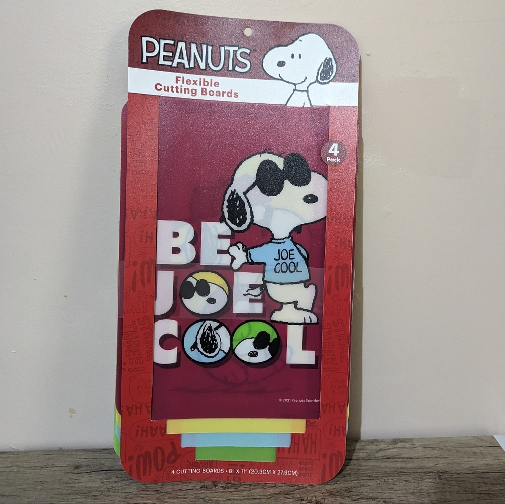 3 for $30 Peanuts Snoopy Joe Cool Flexible Mats Kitchen Crafts Placemats New!